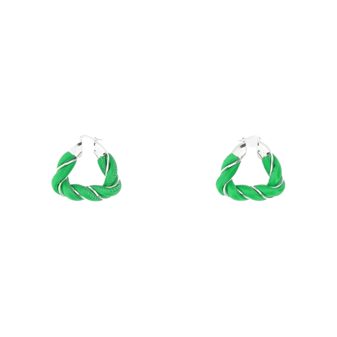 657438V507C3708 Bottega Veneta Orecchini Nappa Earrings Parakeet Silver