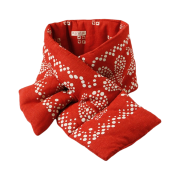 Kapital Hemp Rayon Bandana Pattern Kesa Muffler Red