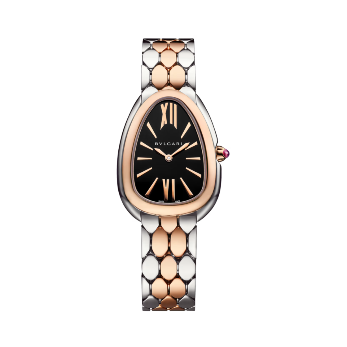 (W) 불가리 세르펜티 세두토리 33mm 워치 스테인리스 스틸 로즈 골드((W) Bulgari Serpenti Sedutory 33mm Watch Stainless Steel Rose Gold)