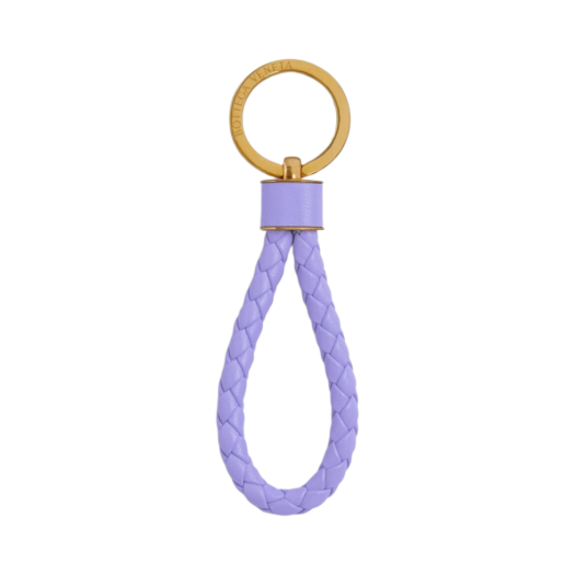 Bottega Veneta Intreccio Keyring Amethyst