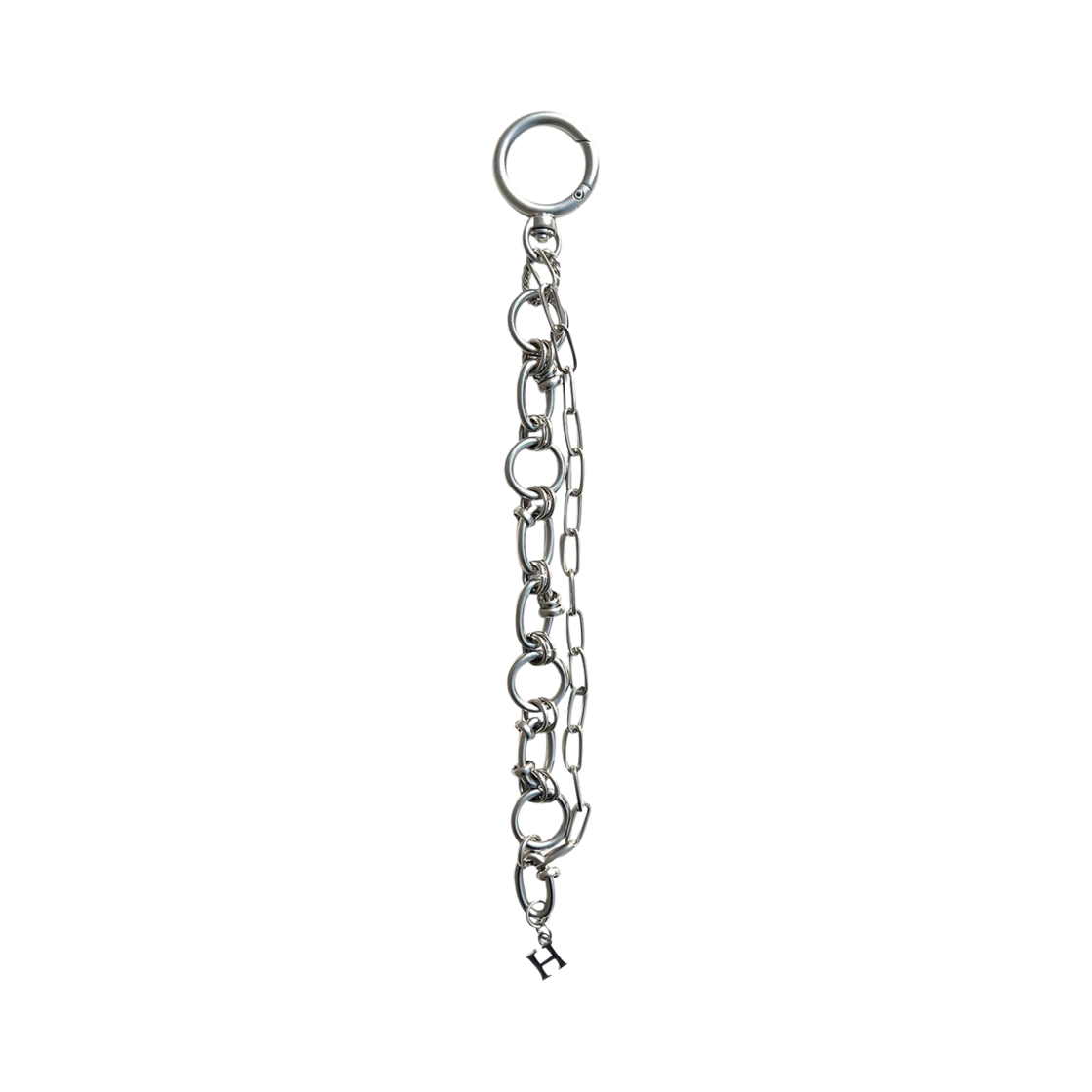 알렌느 앤티크 실버 피어싱 오 메탈 키링(Haleine Antique Silver Piercing O Metal Keyring)