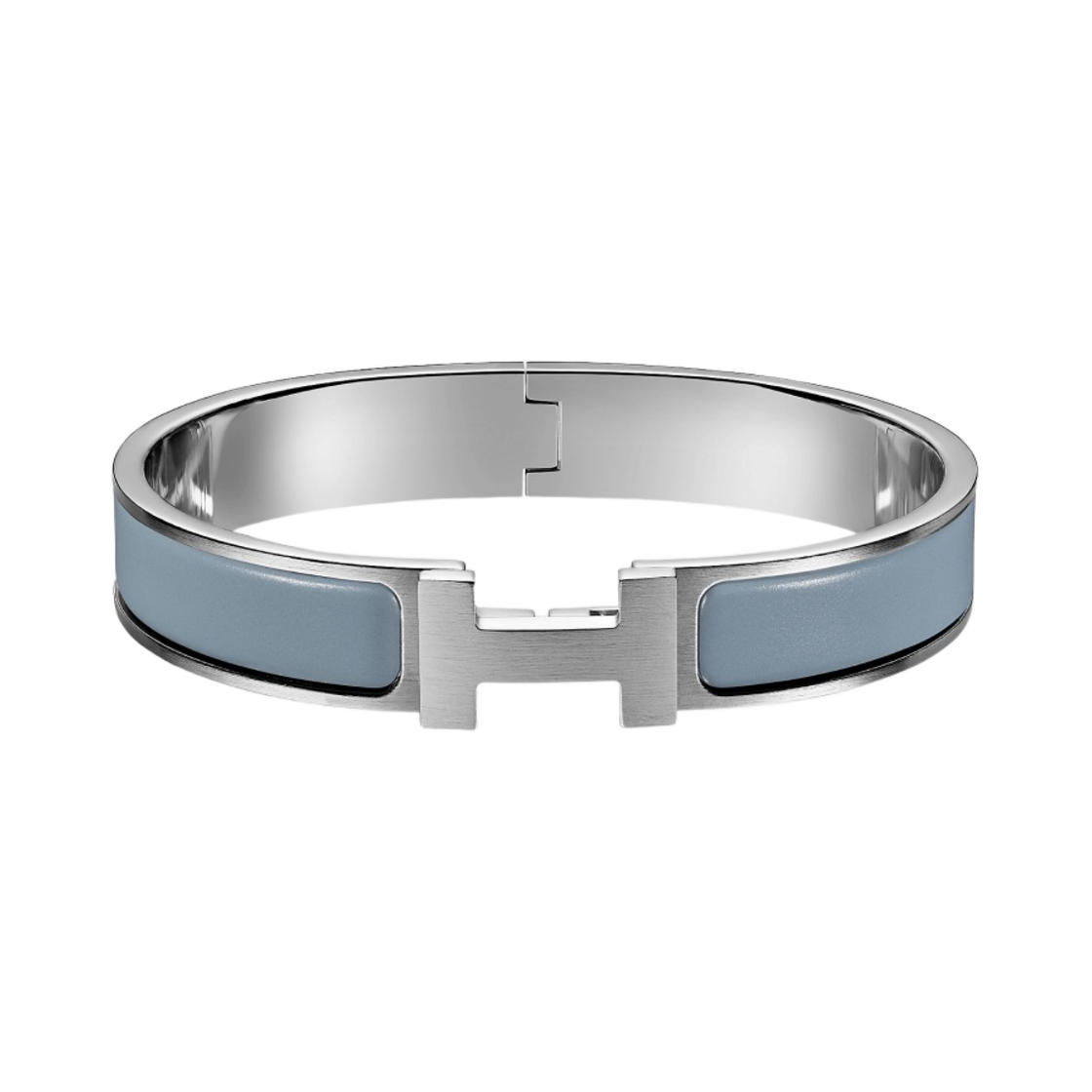 에르메스 클릭아슈 브레이슬릿 팔라듐 하드웨어 & 블루 랑 매트(Hermes Clic HH Bracelet Palladium & Bleu Lin Mat) - 1