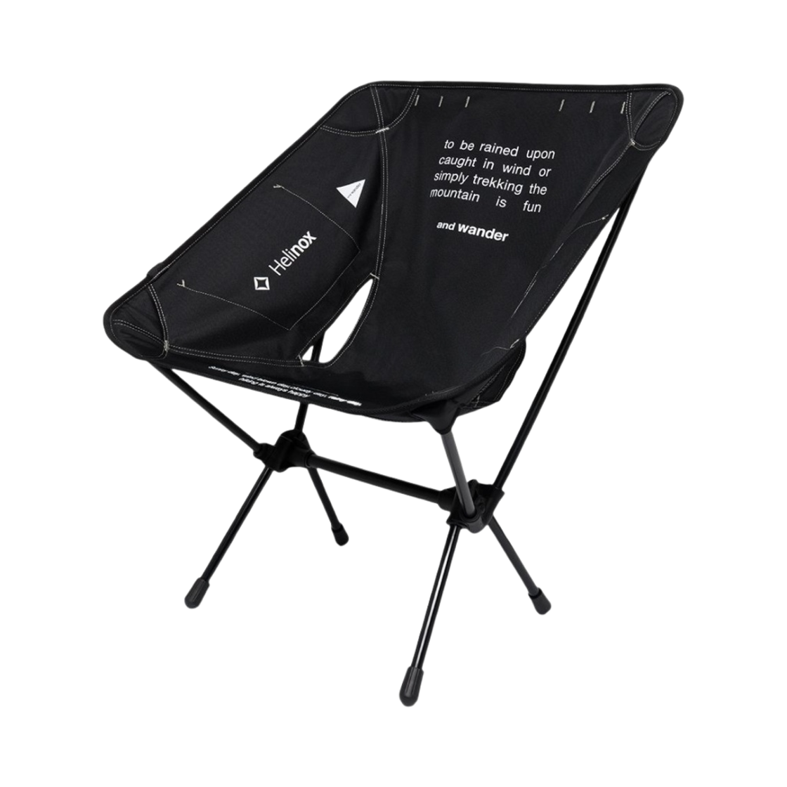 헬리녹스 x 앤드 원더 폴딩 체어 블랙(Helinox x And Wander Folding Chair Black)