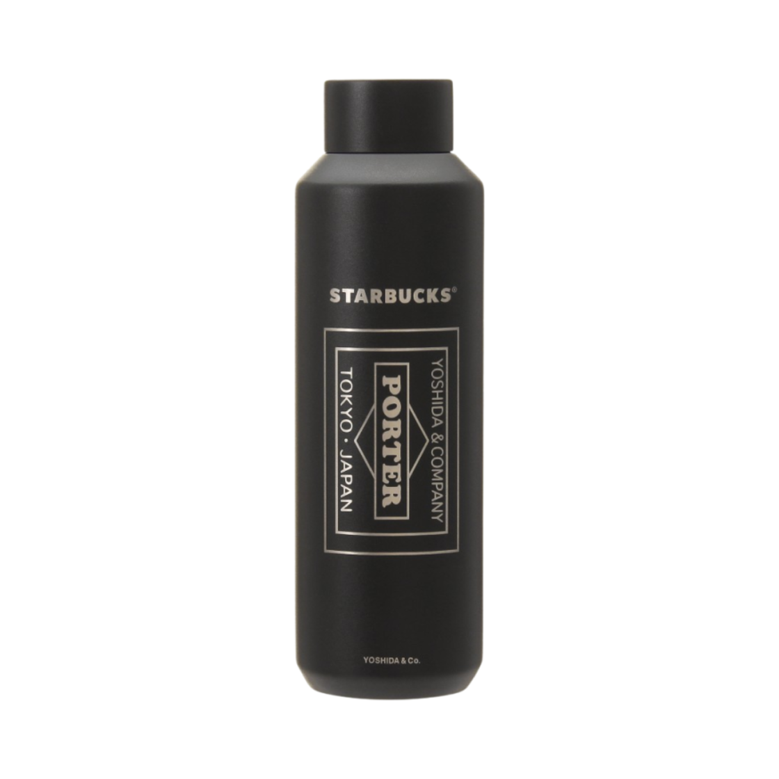 스타벅스 x 포터 리사이클드 스테인리스 스틸 보틀 매트 블랙 591ml(Starbucks x Porter Recycled Stainless Steel Bottle Matte Black 591ml)