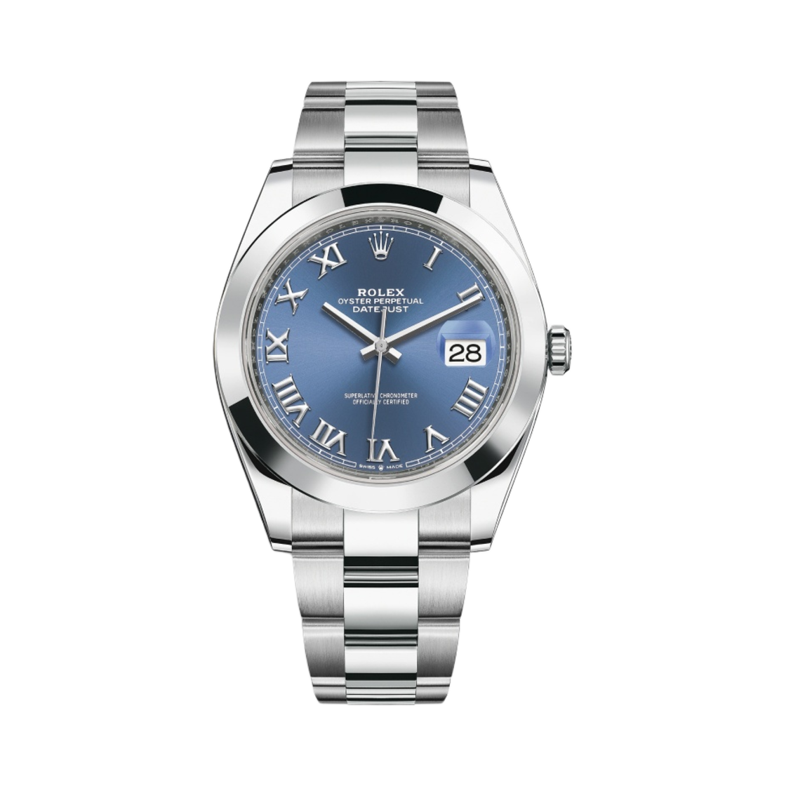 126300 Rolex Datejust 41mm 126300 Azzuro Blue Roman Oyster - 대표 이미지 #1