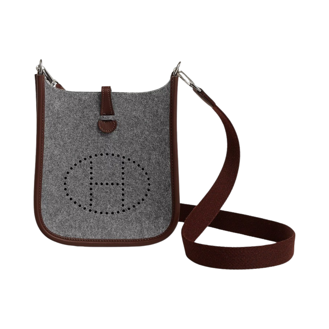 에르메스 에블린 16 아마존 백 펠트 스위프트 & 팔라듐 하드웨어 그리 모옌 아반(Hermes Evelyne 16 Amazone Bag Felt Swift & Palladium Gris Moyen Havane) - 1