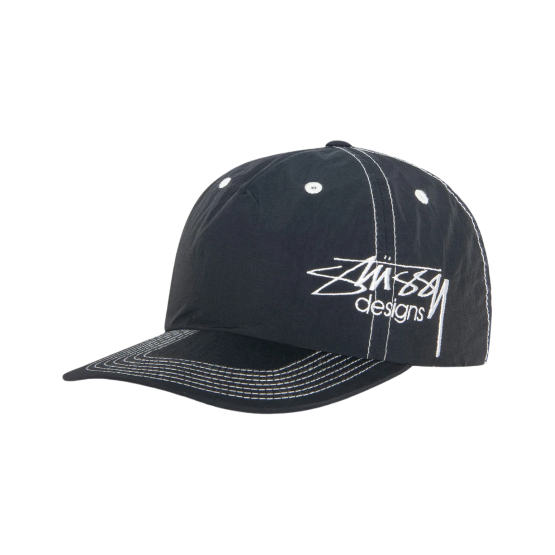 스투시 미드 뎁스 스투시 디자인 스냅백 블랙(Stussy Mid-Depth Stussy Designs Snapback Black) - 2