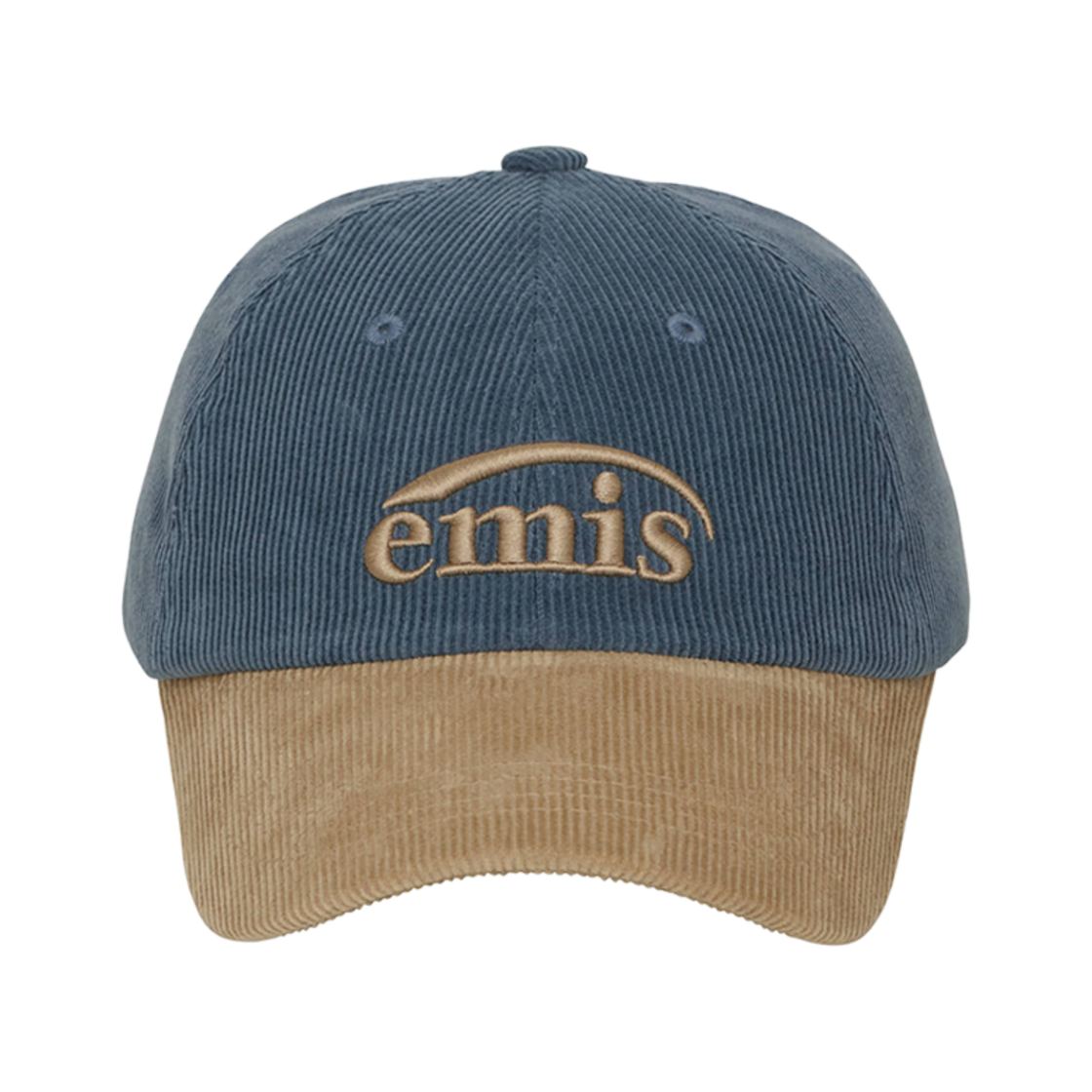 - Emis Corduroy Two Tone Ball Cap Blue