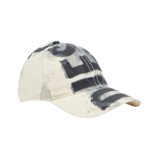 Diesel C-Ewan-Ny Nylon Baseball Cap with Super Logo White