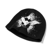 Punch Drunk Parties Dovey Dovey Silicone Print Beanie BLACK