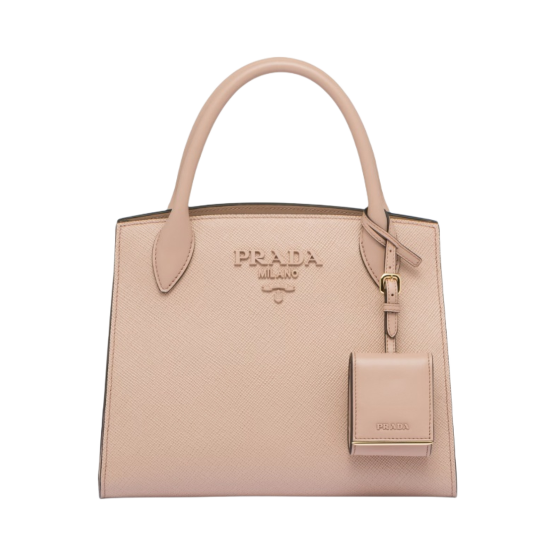프라다 모노크롬 스몰 사피아노 백 파우더(Prada Monochrome Small Saffiano Bag Powder) - 1