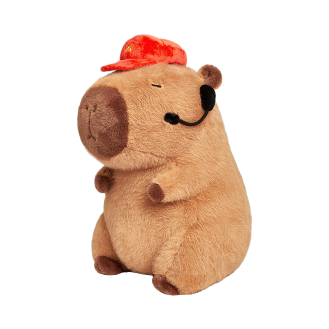 더 그린 파티 카피바라 판매원 봉제 인형 브라운(The Green Party Capybara Salesman Plush Doll Brown)