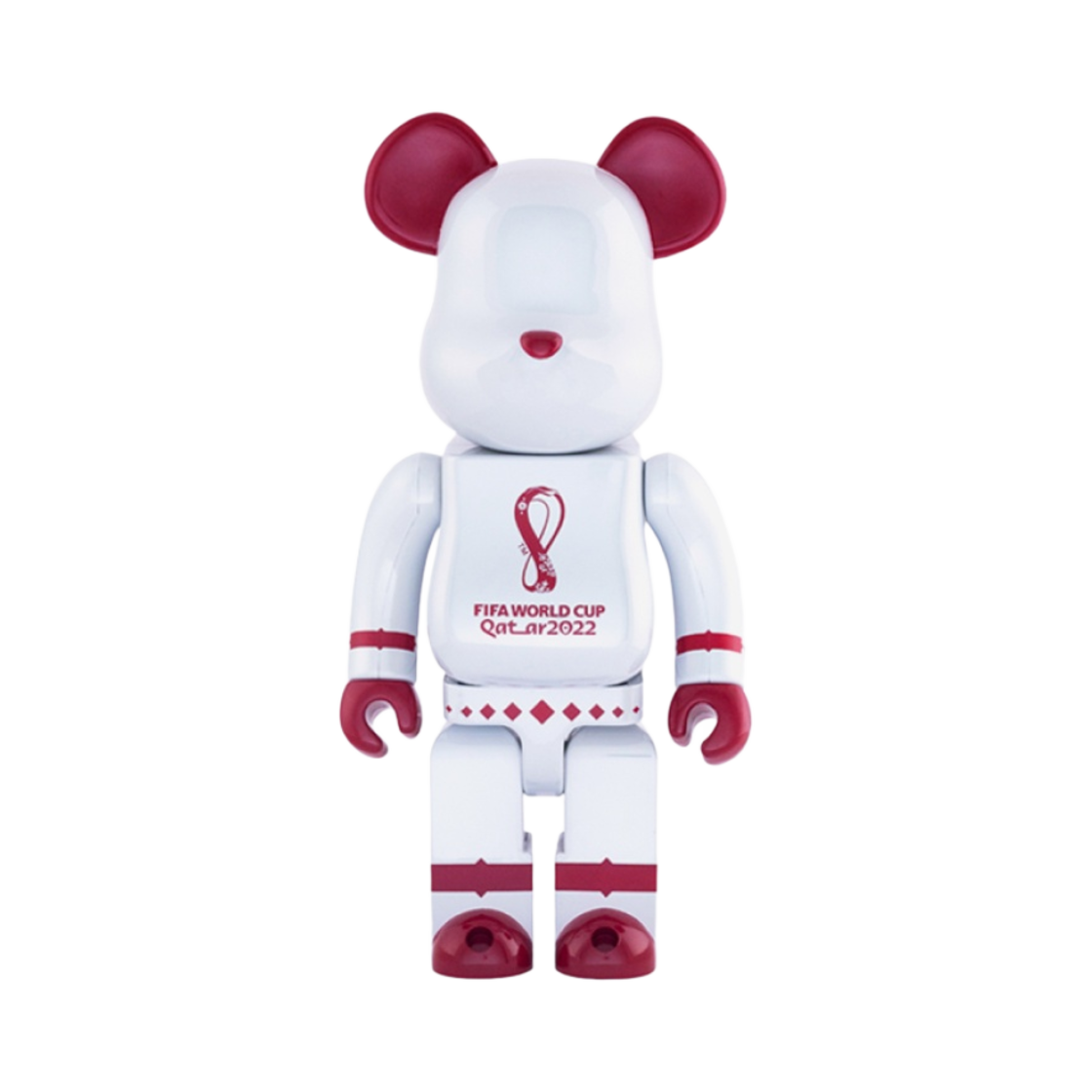 베어브릭 FIFA 카타르 월드컵 2022 화이트 크롬 버전 100% & 400% 세트(Bearbrick FIFA World Cup Qatar 2022 White Chrome Ver. 100% & 400% Set) - 2