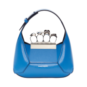 Alexander McQueen The Jewelled Hobo Mini Bag in Galactic Blue