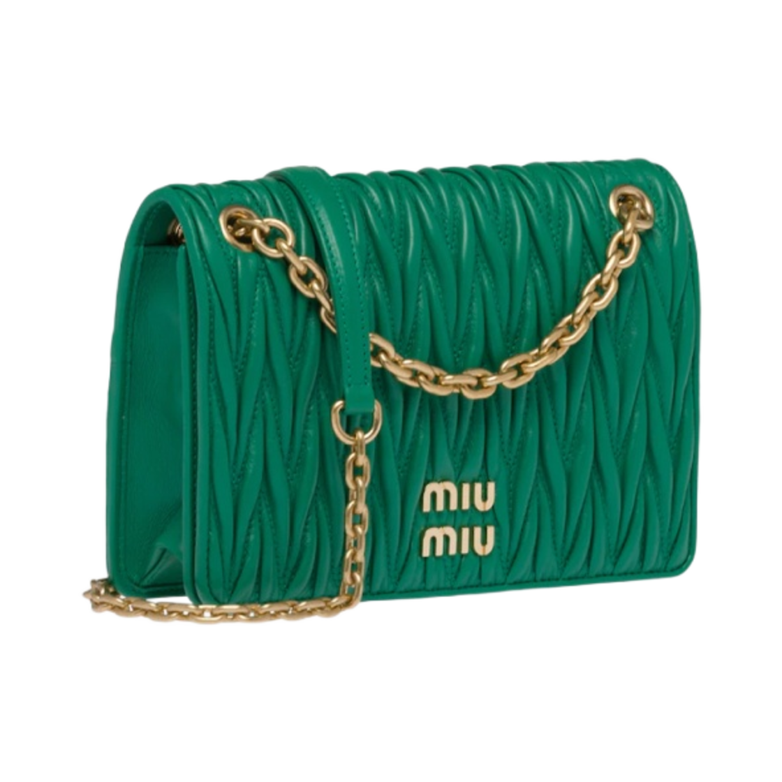 미우 미우 마테라쎄 나파 가죽 미니백 망고(Miu Miu Matelasse Nappa Leather Mini Bag Mango) - 2