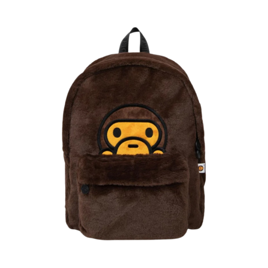 - BAPE Baby Milo Fur Backpack Brown