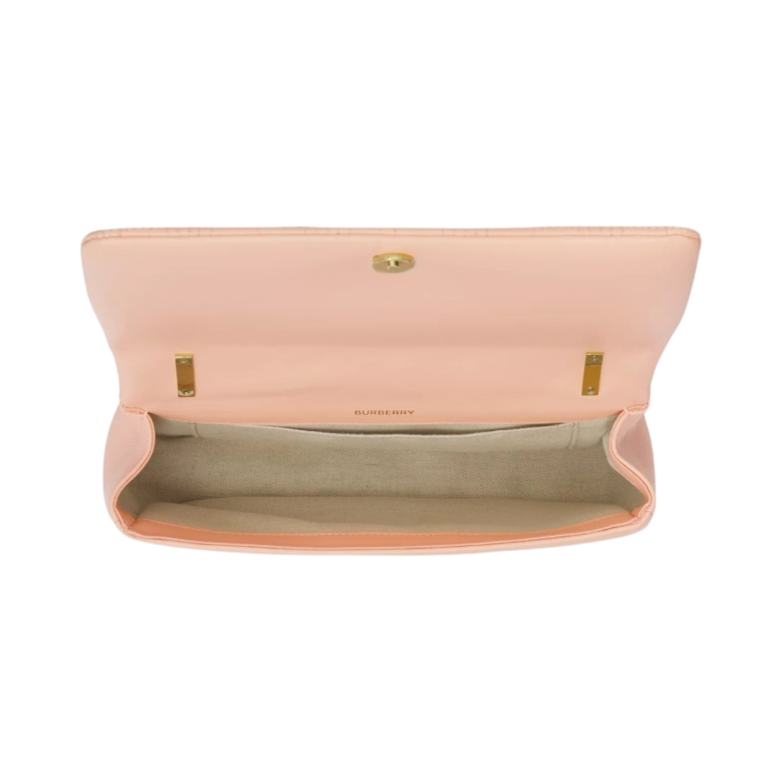 버버리 스몰 퀼팅 레더 롤라백 피치 핑크(Burberry Quilted Leather Small Lola Bag Peach Pink) - 4