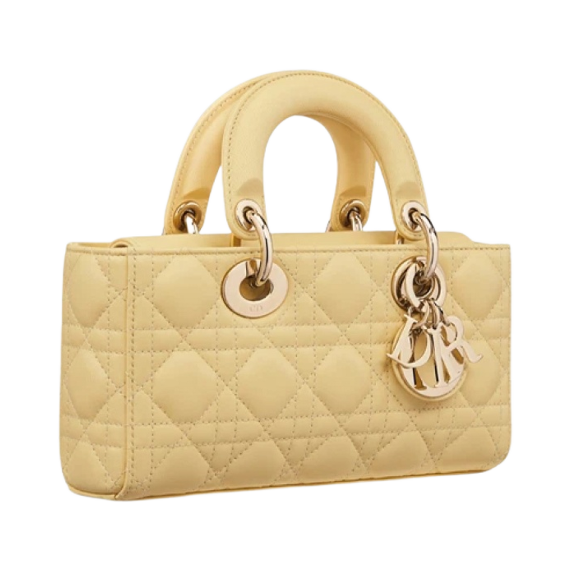 M0613ONGE-M36Y Dior Small Lady D-Joy Bag Pastel Yellow - #3