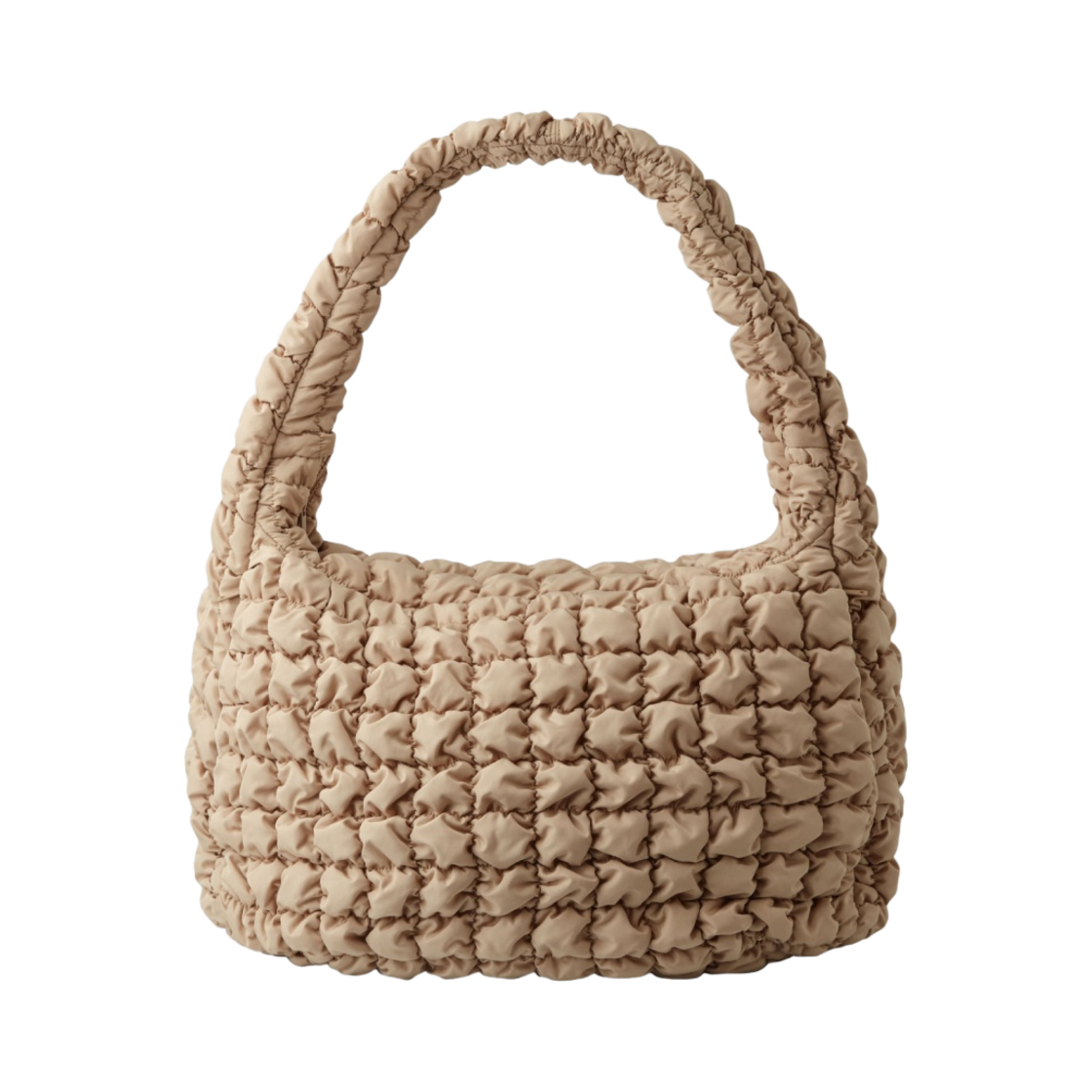 코스 퀼티드 오버사이즈 숄더백 베이지(COS Quilted Oversized Shoulder Bag Beige)