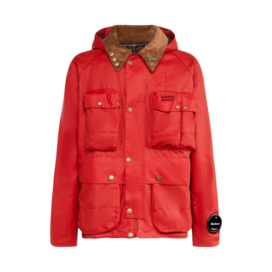 씨피 컴퍼니 x 바버 크릴 왁스 자켓 오렌지(C.P. Company x Barbour Creel Wax Jacket Orange) - 1