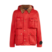 C.P. Company x Barbour Creel Wax Jacket Orange