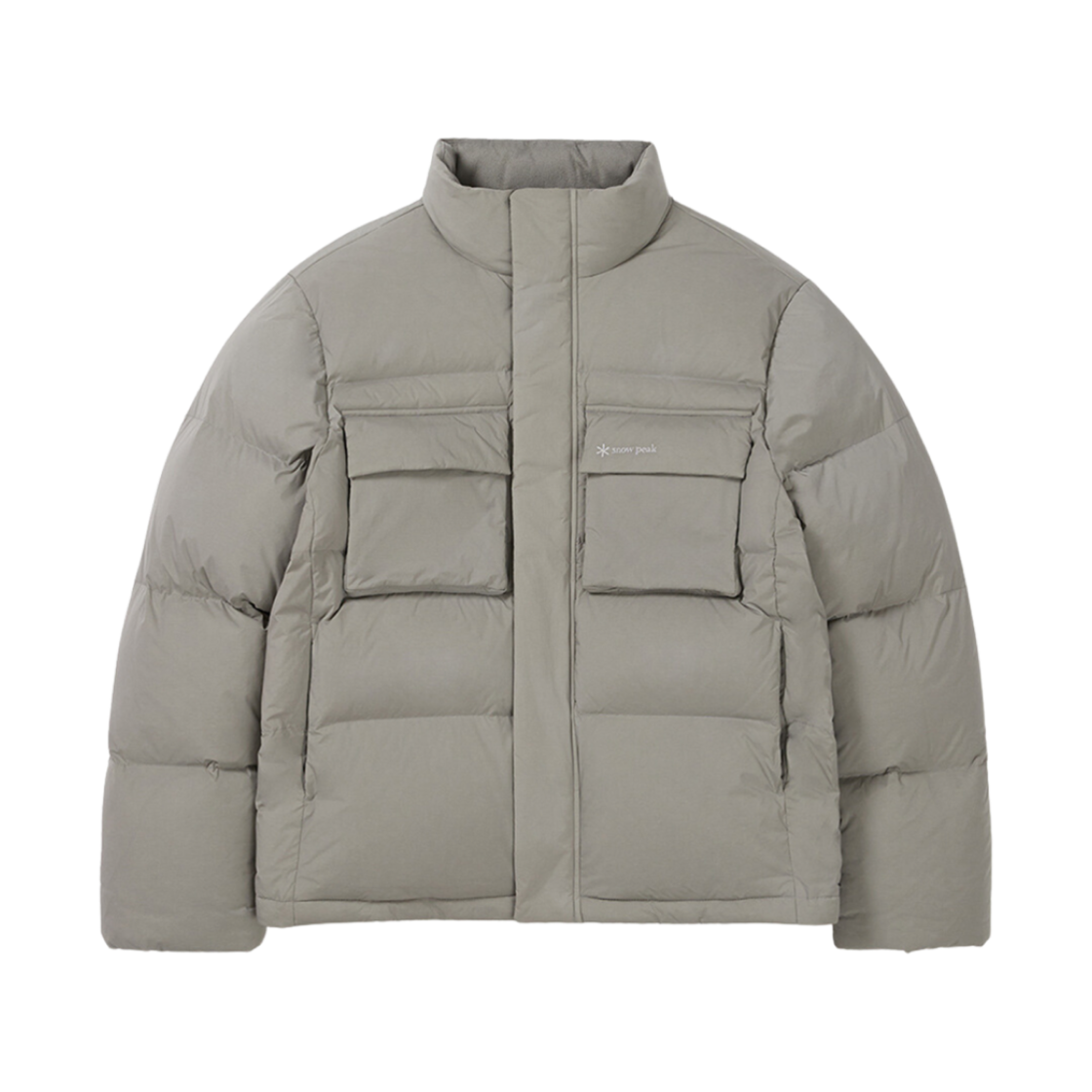 S24WMKDJ20GY Snow Peak Utility Stand Neck Heavy Down Jacket Gray