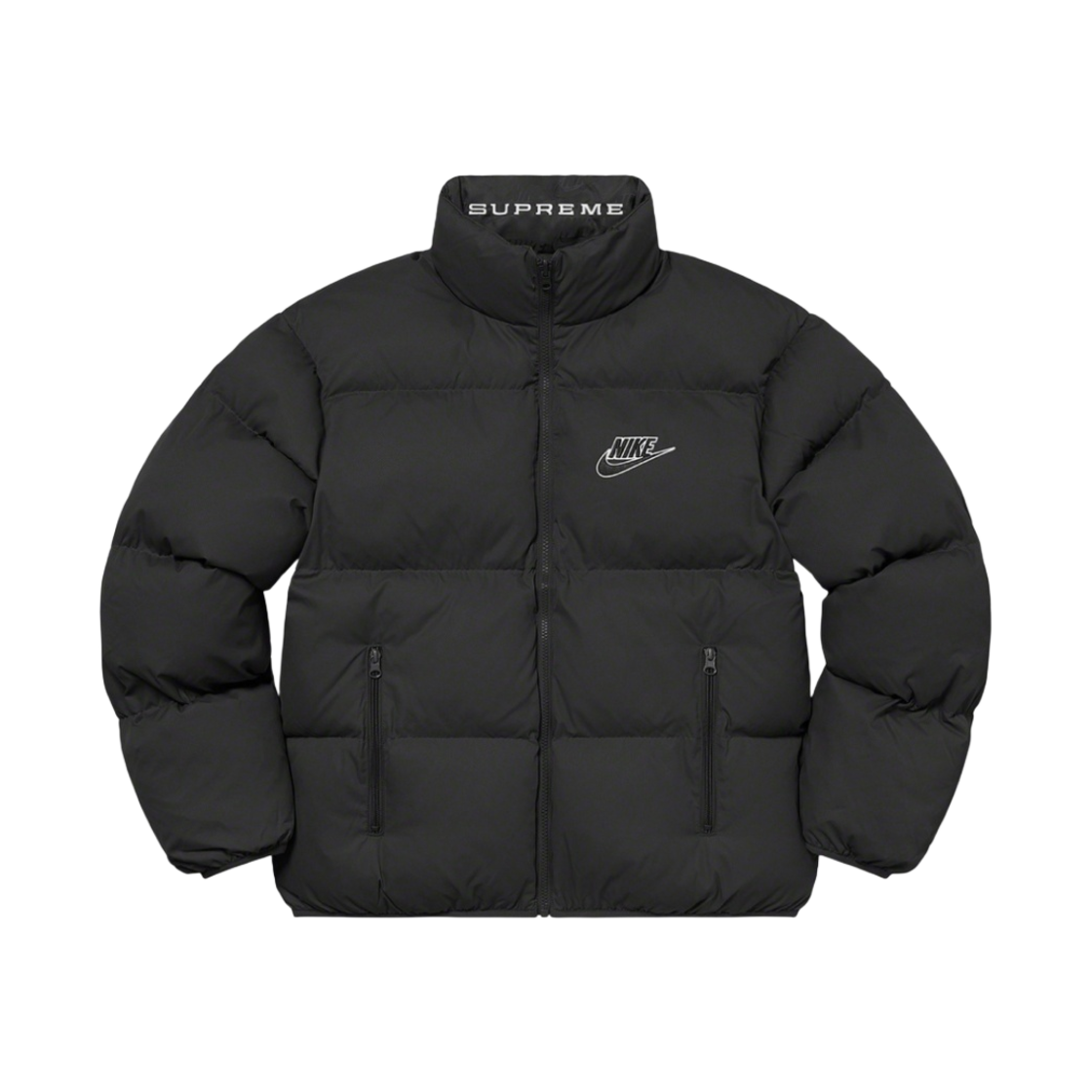 슈프림 x 나이키 리버시블 퍼피 자켓 블랙 - 21SS