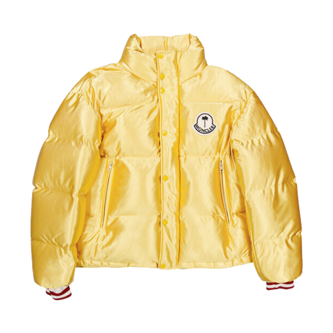 (W) 몽클레르 x 팜 엔젤스 케온 쇼트 다운 자켓 골든 옐로우 - 22FW((W) Moncler x Palm Angels Keon Short Down Jacket Golden Yellow - 22FW)