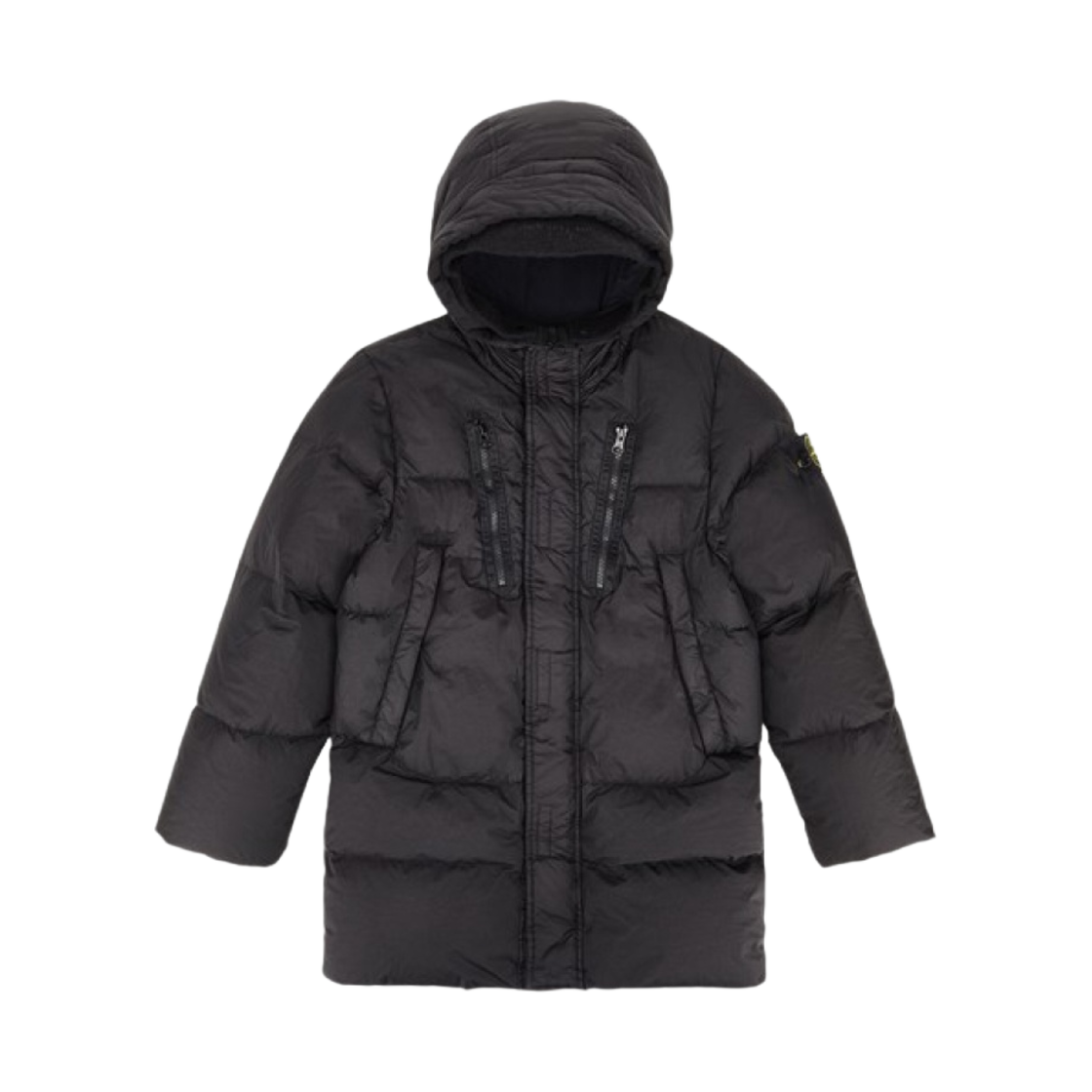(키즈) 스톤 아일랜드 40533 가먼트 다이드 크링클랩스 R-나일론 다운 파카 블랙 - 22FW((Kids) Stone Island 40533 Garment Dyed Crinkle Reps R-Nylon Down Parka Black - 22FW) - 1