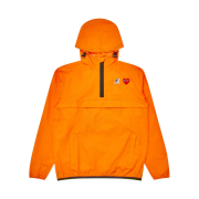 Play Comme des Garcons x K-Way Half Zip Jacket Orange