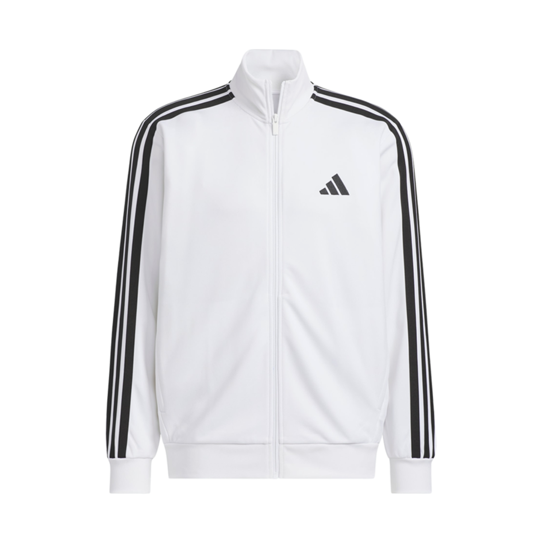 아디다스 3S 레귤러 핏 더블 니트 트랙 자켓 화이트 - KR 사이즈(Adidas 3S Regular Fit Double Knit Track Jacket White - KR Sizing)
