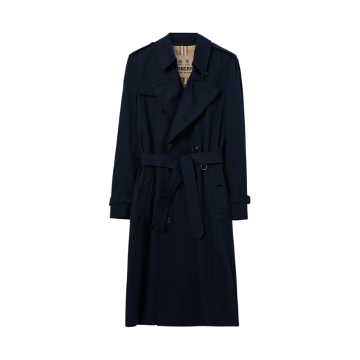 Burberry Kensington Heritage Trench Coat Coal Blue