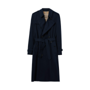 Burberry Kensington Heritage Trench Coat Coal Blue