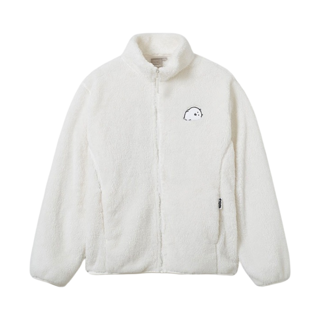 스파오 농담곰 따듯하담곰 퍼 플리스 집업 화이트(Spao Nongdamgom Fur Fleece Zip Up White)