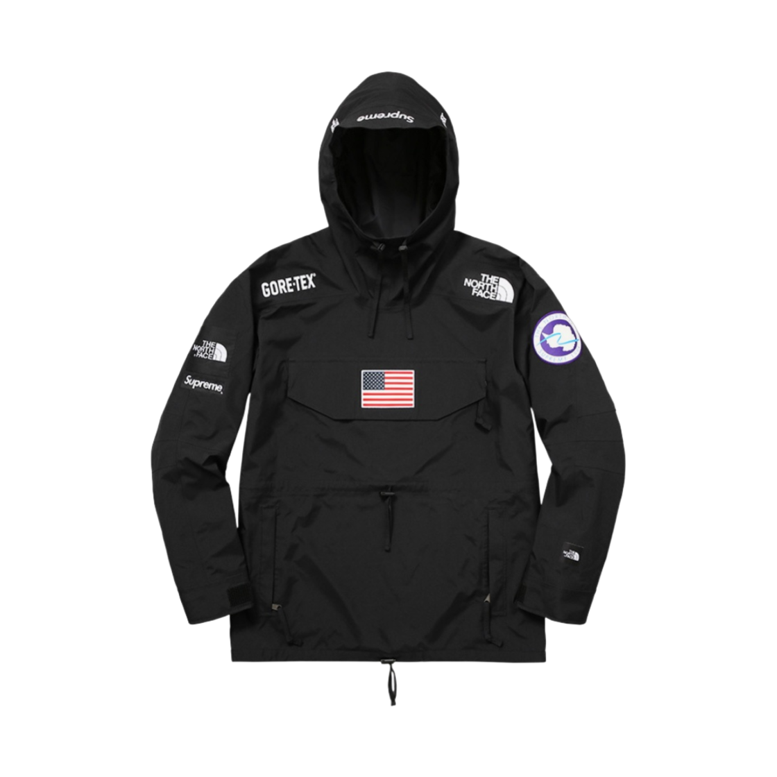 슈프림 x 노스페이스 트랜스 안타티카 익스페디션 풀오버 자켓 블랙 - 17SS