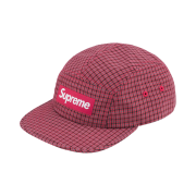 Supreme Cordura Plaid Camp Cap Red - 25SS