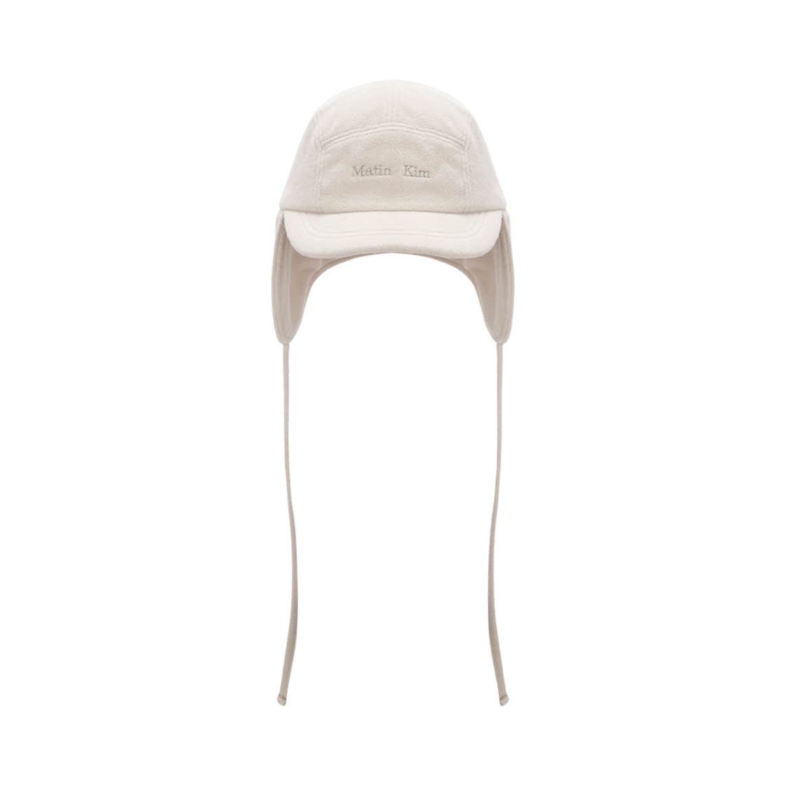 MK239OHT032MIV (W) Matin Kim Matin Fleece Solid Trapper Hat Ivory