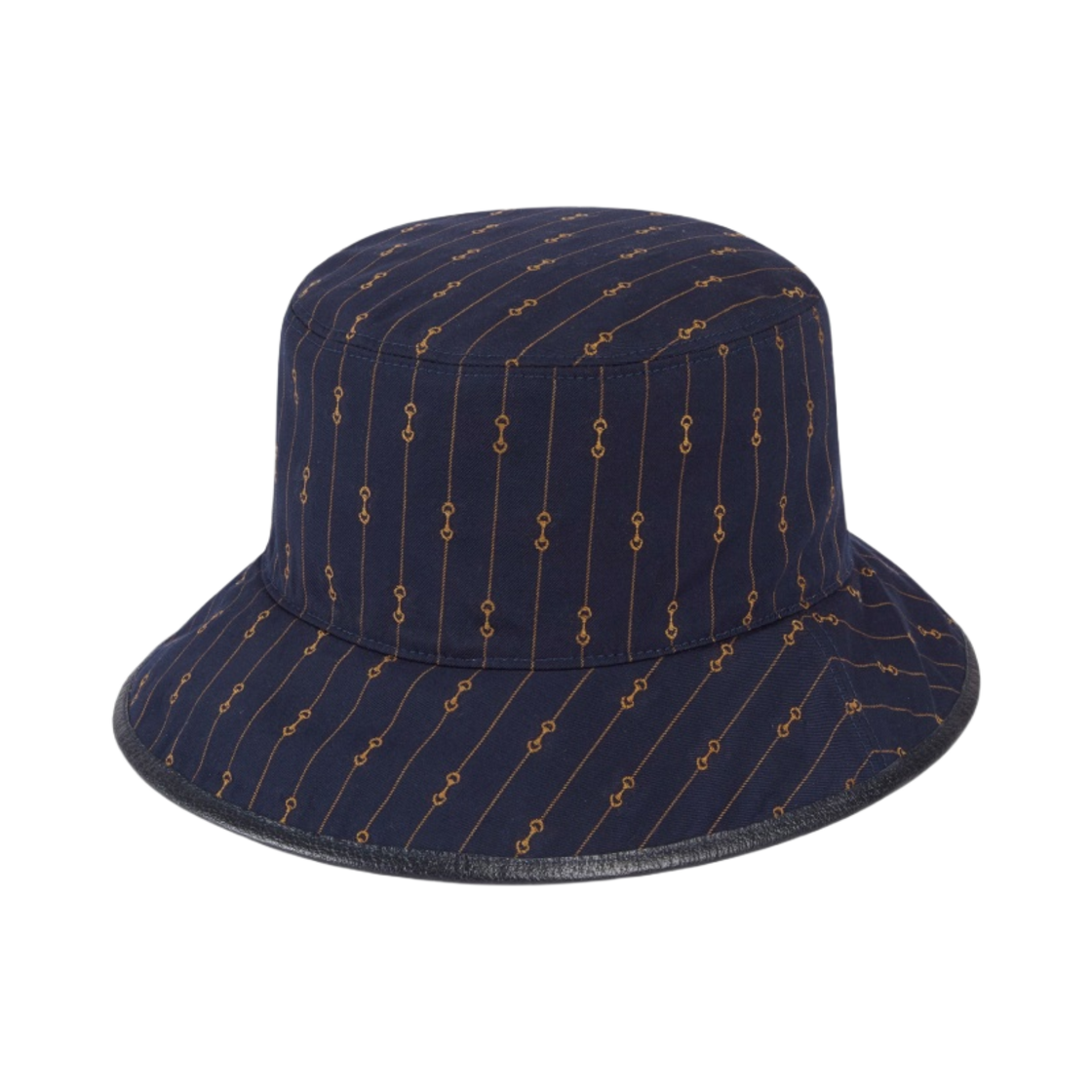 구찌 리버시블 GG 앤 홀스빗 미니 햇 베이지 블루(Gucci Reversible GG and Horsebit Bucket Hat Beige Blue) - 1