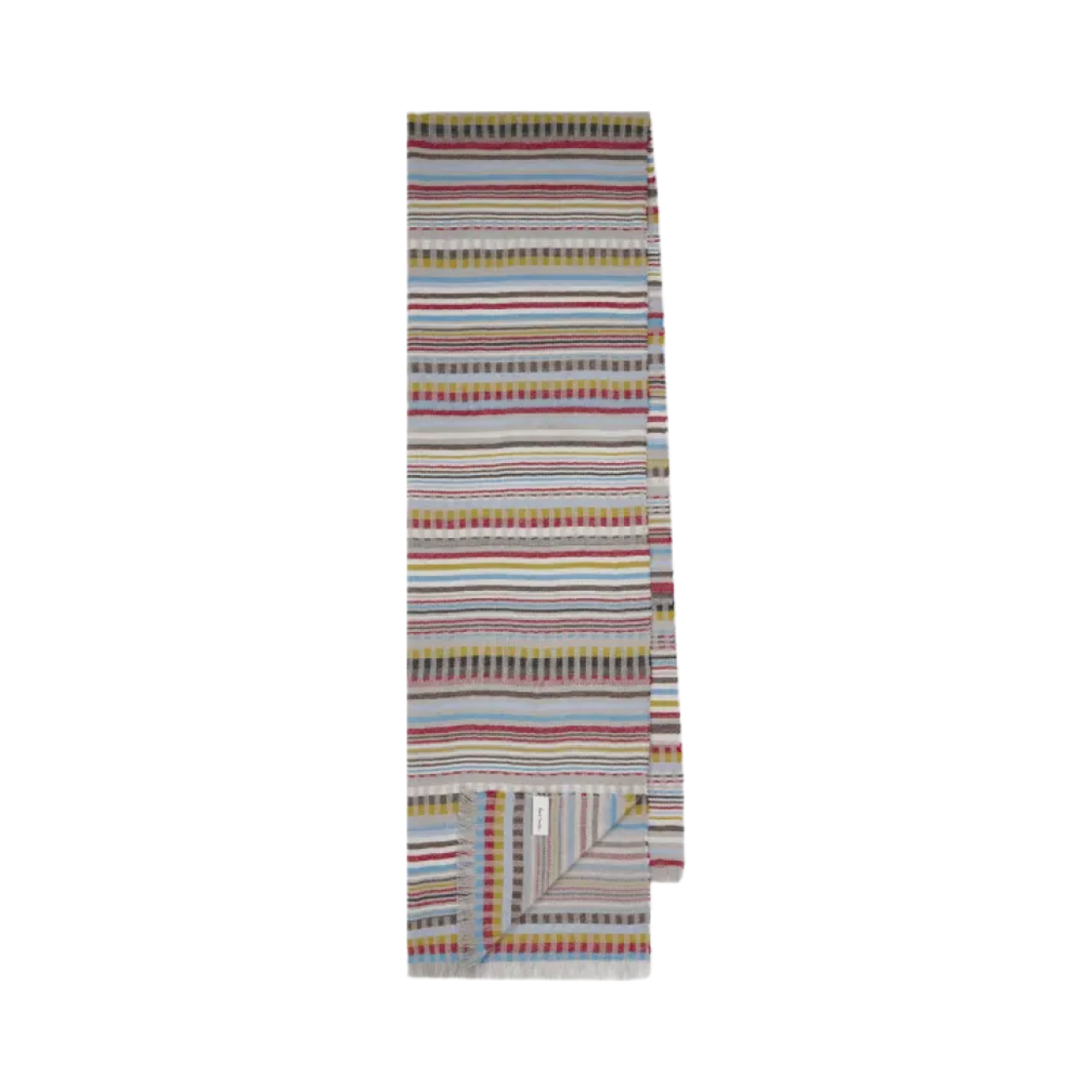 M1A-150K-P338-92 Paul Smith Stripe Silk Blend Scarf Multi Color