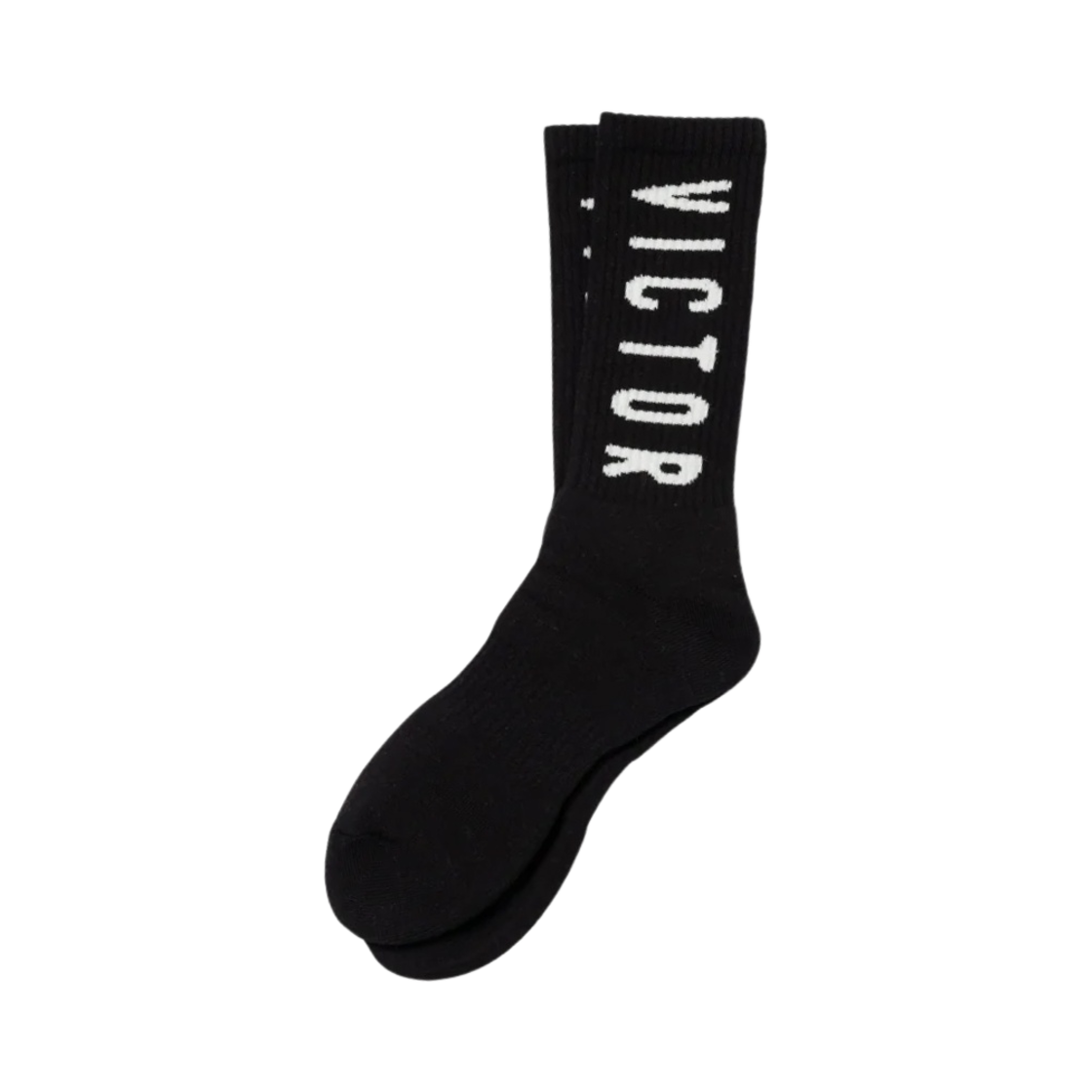 VV01GD001 Victor Victor Logo Socks Black