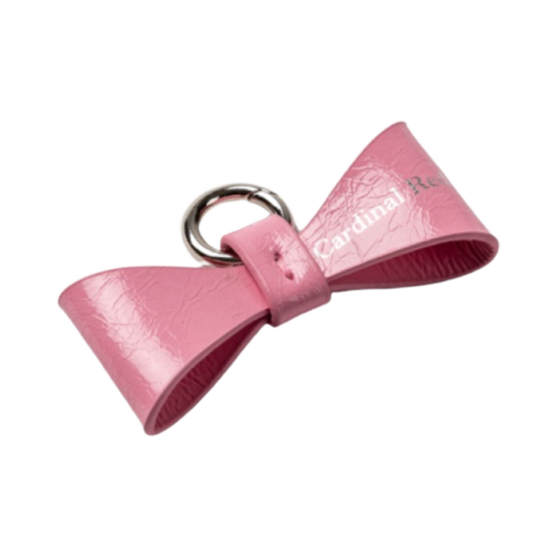 - Cardinal Red Ribbon Bagcharm Pink