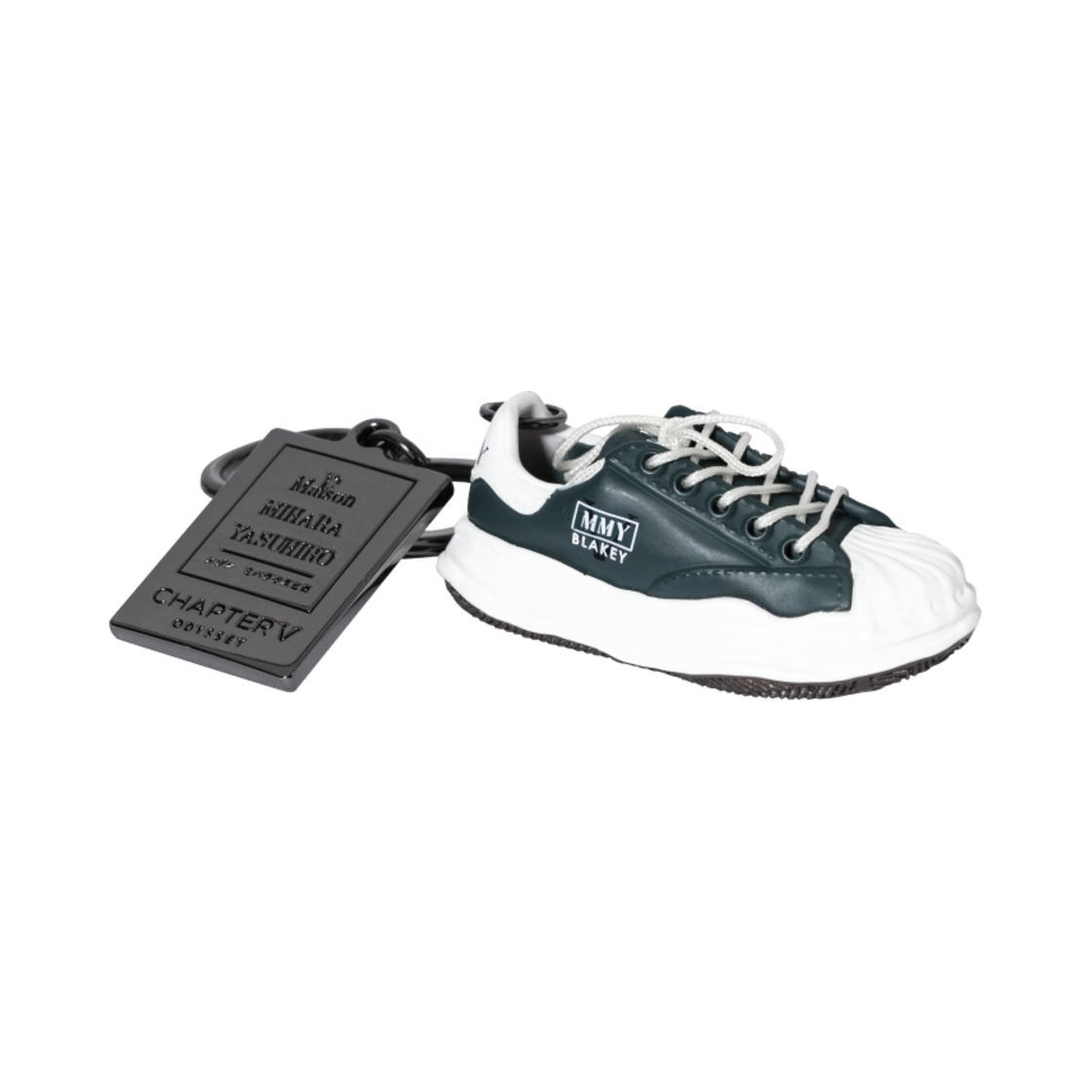 ☆Odyssey x Maison Mihara Yasuhiro Blakey Keyring Green☆ Maison MIHARA YASUHIRO BLAKEY OG Sole Canvas Low-top Sneaker