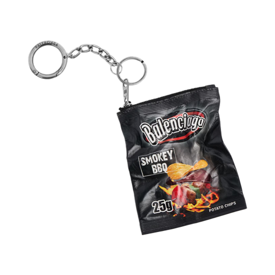 발렌시아가 참 키체인 칩스 블랙