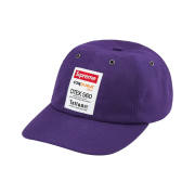Supreme Cordura Teflon Label 6-Panel Dark Purple - 21FW