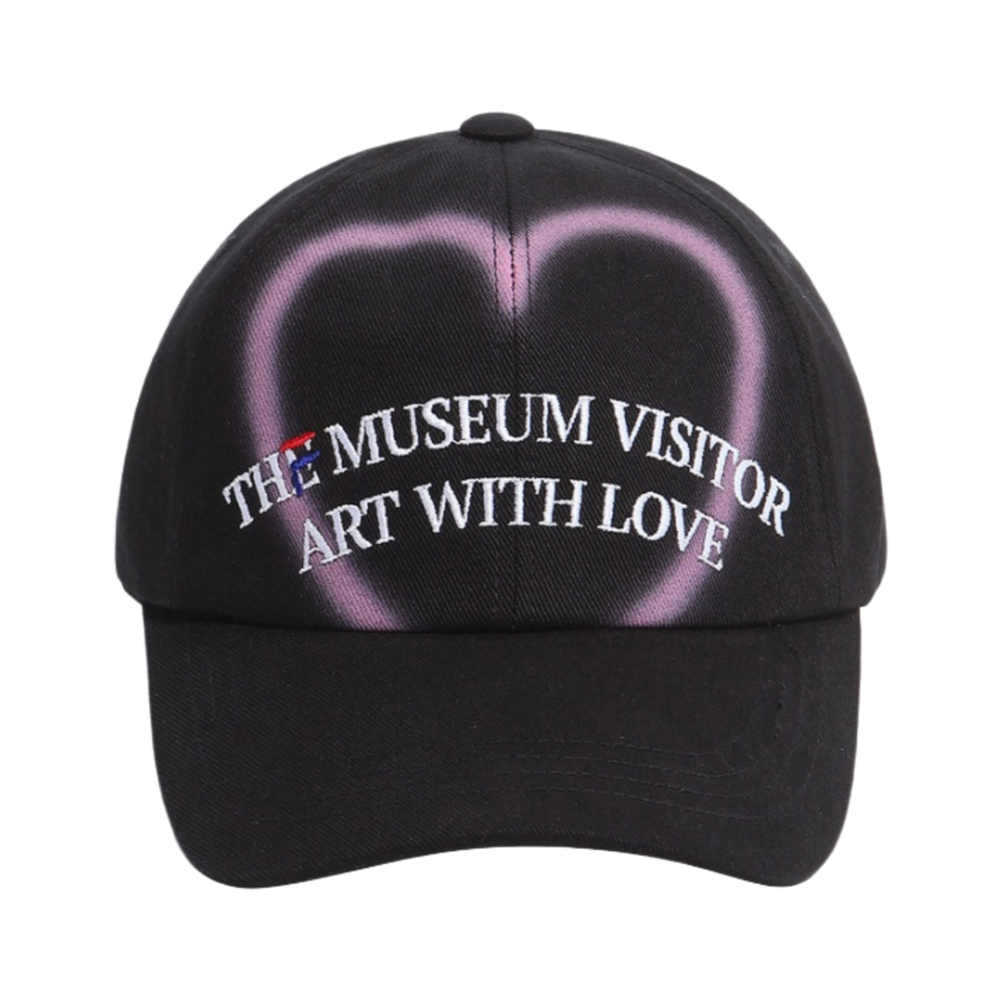 더뮤지엄비지터 x 휠라 볼캡 블랙(The Museum Visitor x Fila Ball Cap Black)