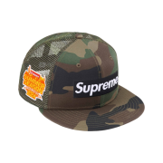 Supreme Box Logo Mesh Back New Era Woodland Camo - 24SS