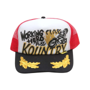 Kapital Country Racer Truck Cap White Red