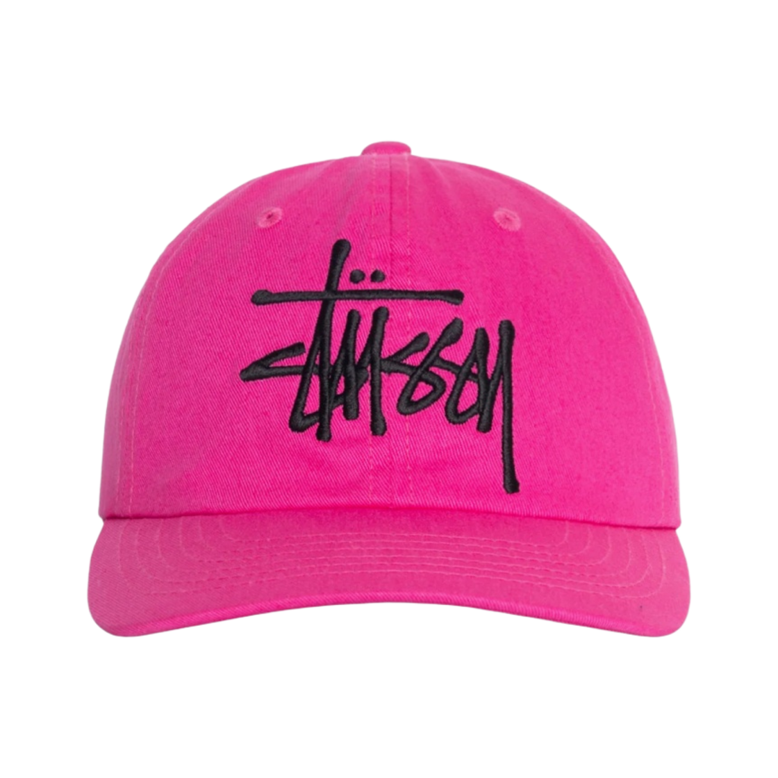 스투시 로우 프로파일 빅 베이직 스냅백 핑크