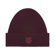 Maison Kitsune Bold Fox Head Beanie Redstar