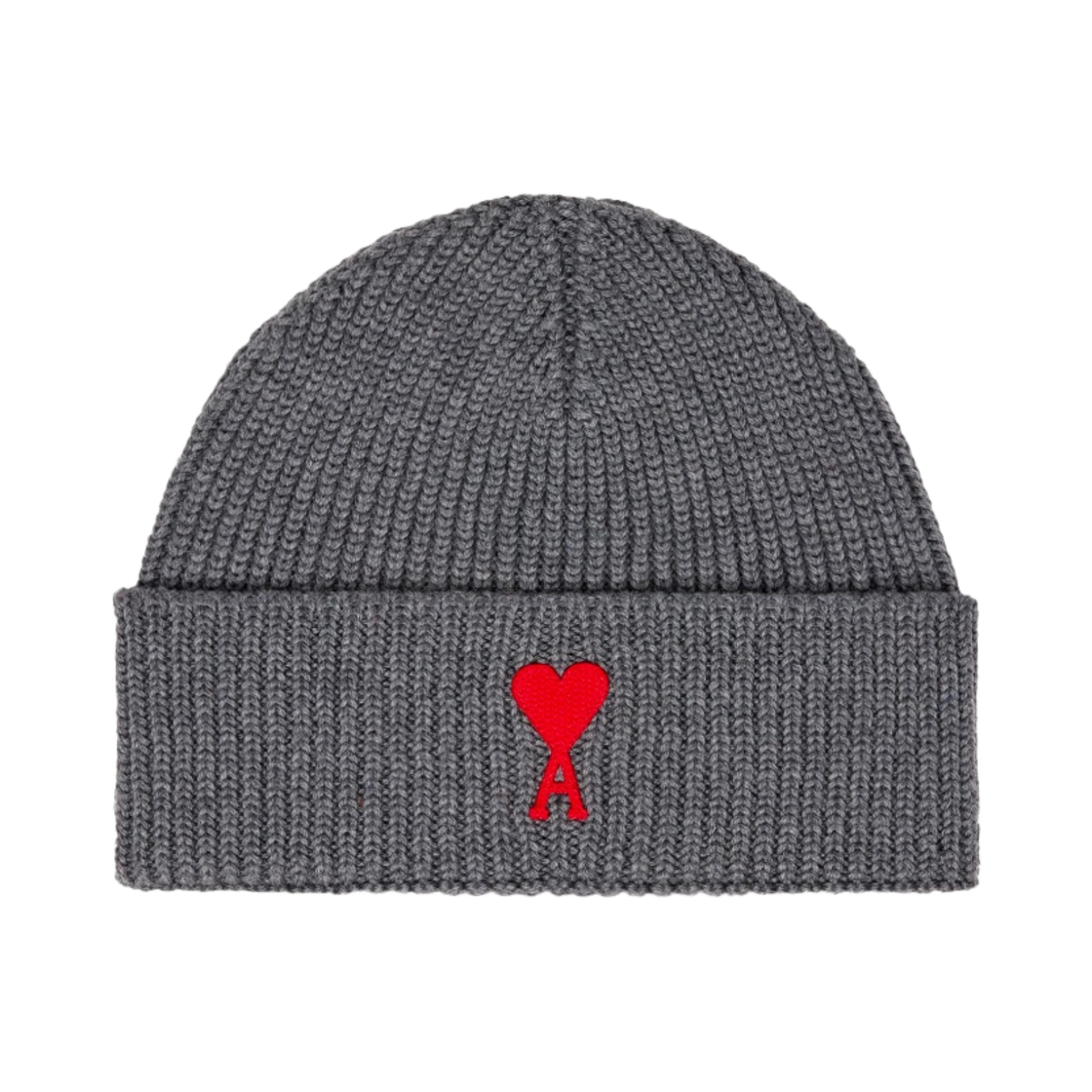 아미 하트 로고 비니 헤더 그레이(AMI de Coeur Beanie Heather Grey) - 1